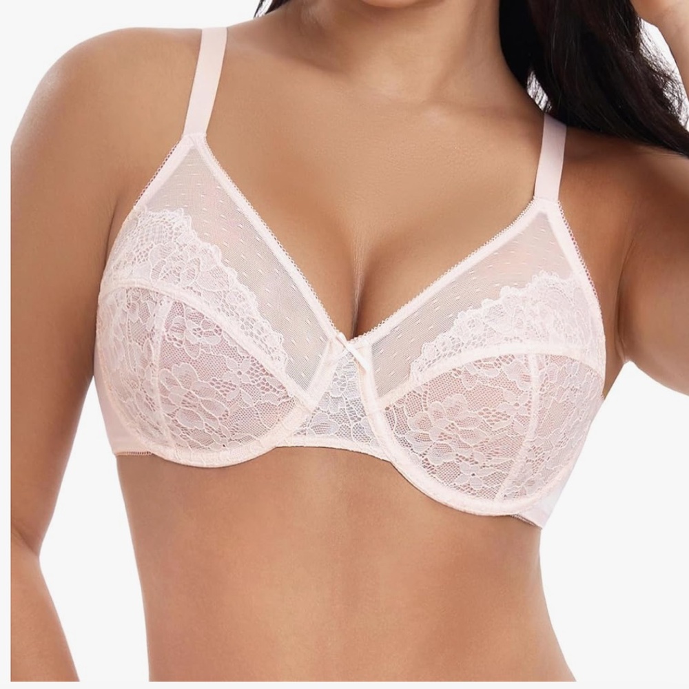 HACI Women’s Unlined Minimizer Bra Full Coverage Underwire
